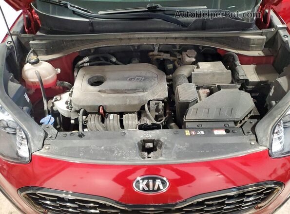 KNDPNCAC4N7976579 2022 KIA SPORTAGE Red Widok komory silnika