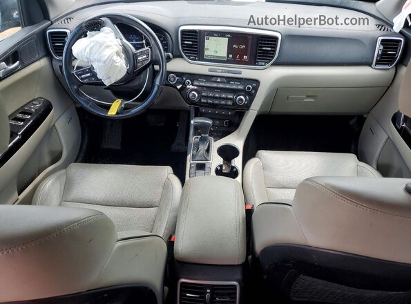KNDPNCAC5L7684663 2020 KIA SPORTAGE Синий Вид панели приборов