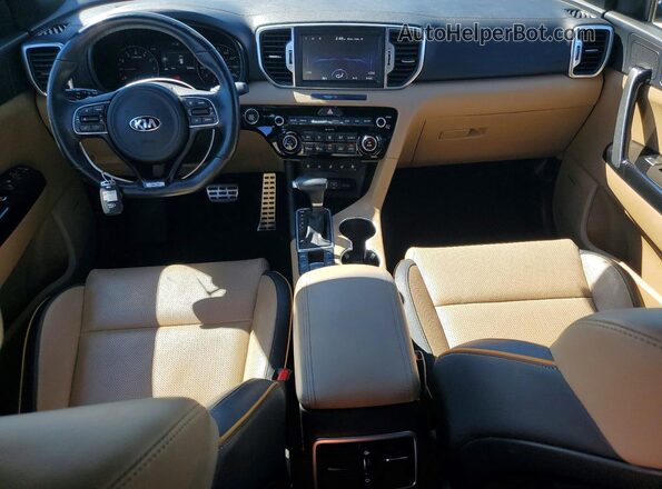 KNDPR3A62K7553445 2019 KIA SPORTAGE Белый Вид панели приборов