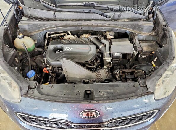 KNDPR3A63H7176889 2017 KIA SPORTAGE Синий Вид задней части салона
