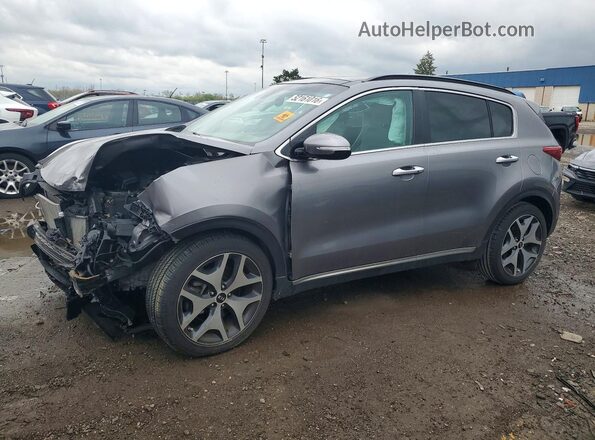 KNDPR3A68J7393117 2018 KIA SPORTAGE Серебряный Передняя левая четверть