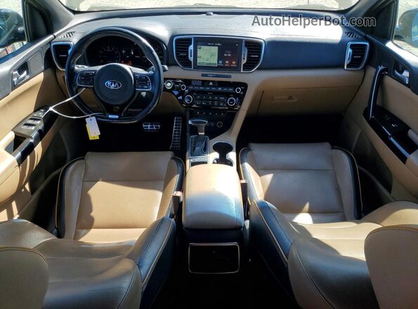 KNDPR3A69H7229899 2017 KIA SPORTAGE Black Вид панелі приладів