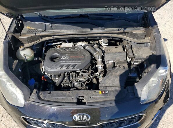 KNDPR3A69H7229899 2017 KIA SPORTAGE Black Вид задньої частини салону