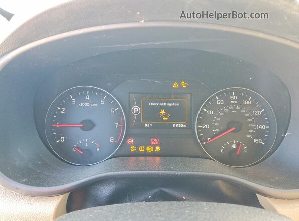 KNDPR3A69H7229899 2017 KIA SPORTAGE Black Вид щитка приладів