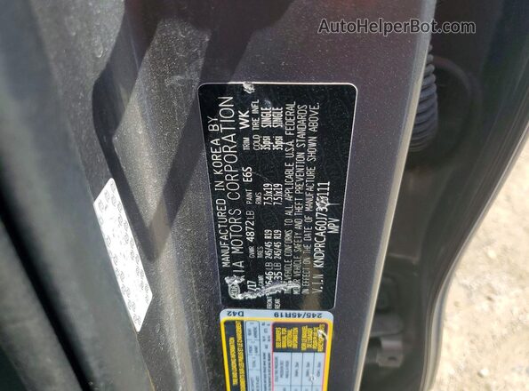 KNDPRCA60J7385111 2018 KIA SPORTAGE Gray Vista de la etiqueta del VIN