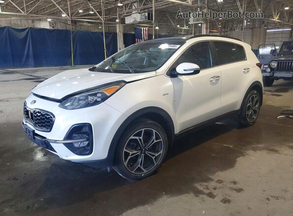 KNDPRCA60M7921110 2021 KIA SPORTAGE White წინა მარცხენა ხედი სამი მეოთხედიდან
