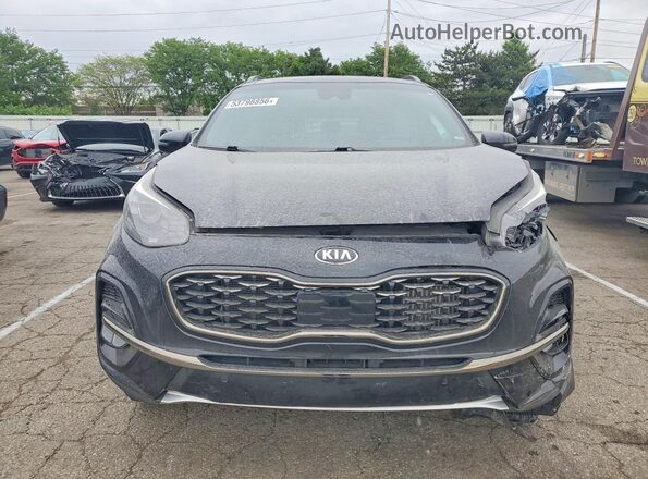KNDPRCA64L7802152 2020 KIA SPORTAGE Black Front view