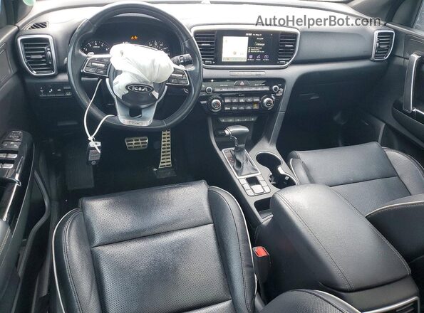 KNDPRCA64L7802152 2020 KIA SPORTAGE Black Dashboard view