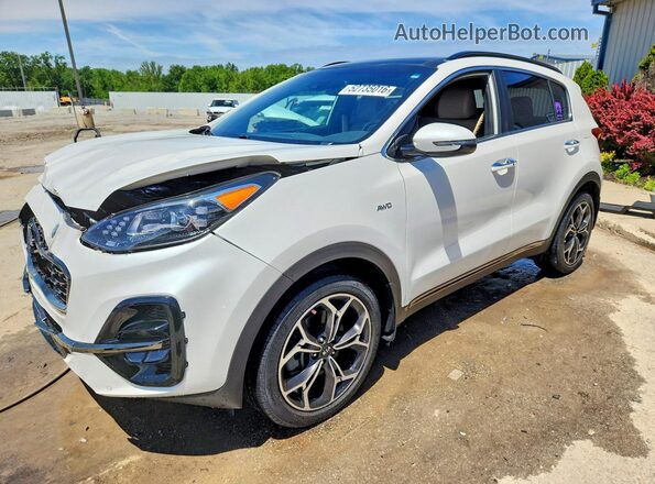KNDPRCA6XN7001955 2022 KIA SPORTAGE Белый Передняя левая четверть