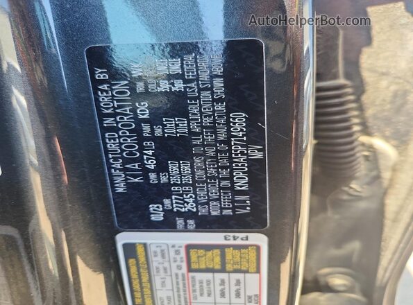 KNDPU3AF5P7149660 2023 KIA SPORTAGE Charcoal Widok komory silnika