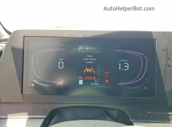 KNDPU3DF3R7314927 2024 KIA SPORTAGE White Instrument cluster view