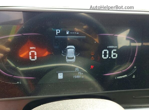 KNDPV3DF5R7253786 2024 KIA SPORTAGE Charcoal Widok zestawu wskaźników