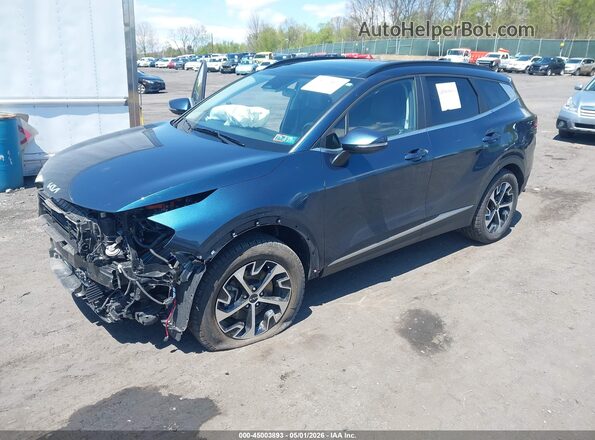 KNDPVCAG5P7014135 2023 KIA SPORTAGE HYBRID Blue Vista tres cuartos delantera izquierda