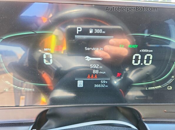 KNDPVCAG7P7057228 2023 KIA SPORTAGE Black Instrument cluster view