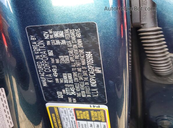KNDPVCAGXP7050984 2023 KIA SPORTAGE Blue Widok komory silnika
