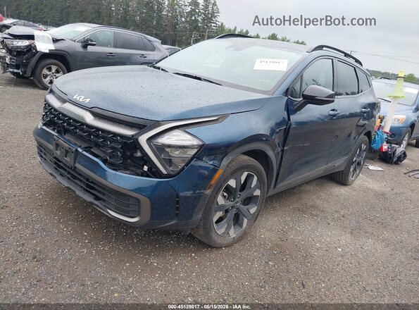 KNDPYDAHXP7049274 2023 KIA SPORTAGE PLUG-IN HYBRID Blue Передня ліва чверть