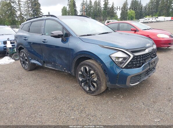 KNDPYDAHXP7049274 2023 KIA SPORTAGE PLUG-IN HYBRID Blue Передня права чверть