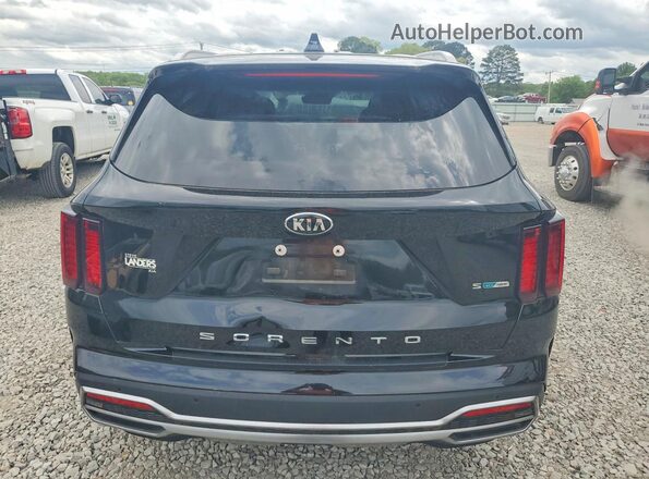 KNDRG4LG9M5059608 2021 KIA SORENTO Black Widok z tyłu