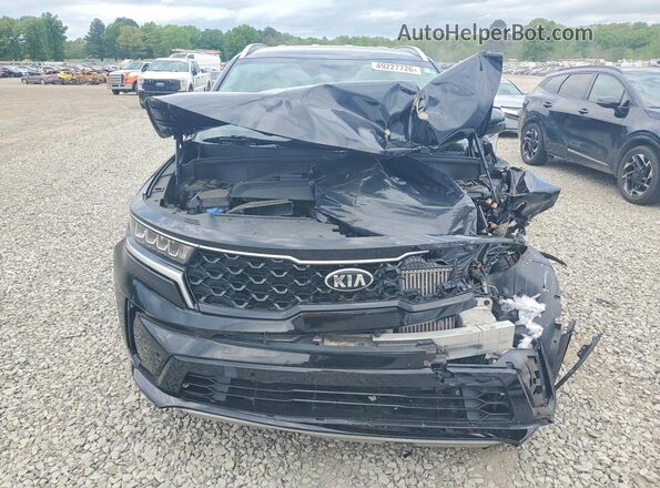 KNDRG4LG9M5059608 2021 KIA SORENTO Black Widok z przodu