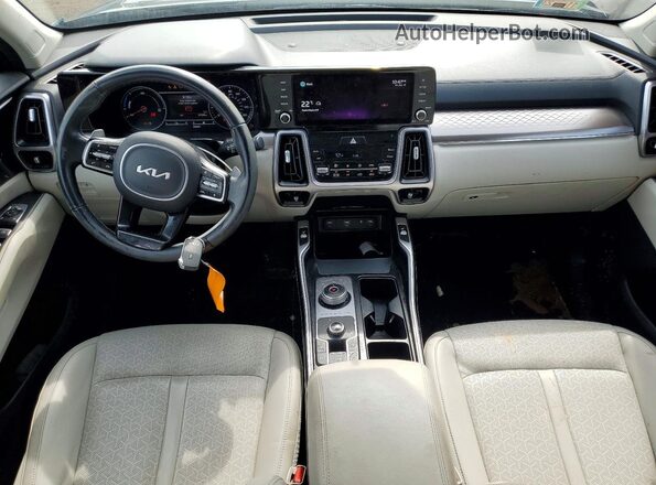 KNDRHDLG0N5080149 2022 KIA SORENTO Black Widok deski rozdzielczej