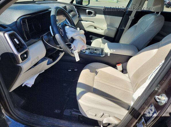 KNDRHDLG6P5141832 2023 KIA SORENTO Charcoal Front interior view