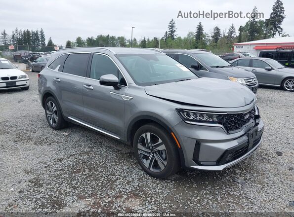 KNDRHDLG9P5162271 2023 KIA SORENTO HYBRID Gray Przód prawy