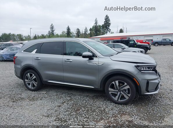 KNDRHDLG9P5162271 2023 KIA SORENTO HYBRID Gray Widok wnętrza z tyłu
