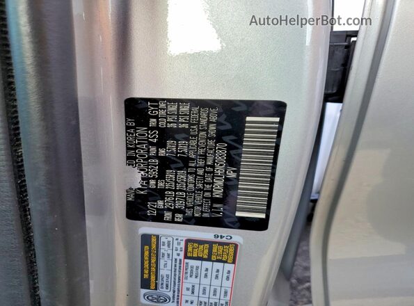 KNDRMDLH6N5083870 2022 KIA SORENTO Silver Widok naklejki z numerem VIN