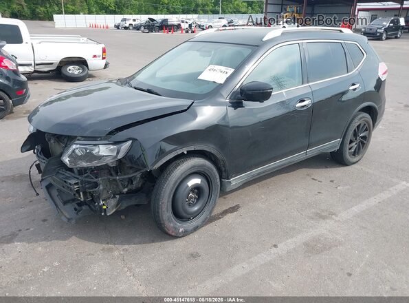 KNMAT2MT0GP736871 2016 NISSAN ROGUE Black Przód lewy