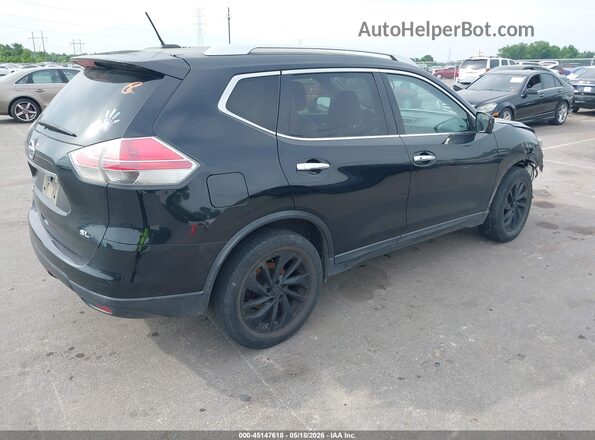KNMAT2MT0GP736871 2016 NISSAN ROGUE Black Tył prawy