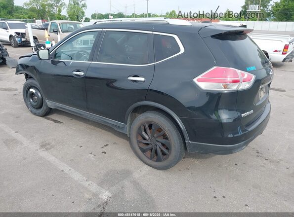 KNMAT2MT0GP736871 2016 NISSAN ROGUE Black Tył lewy