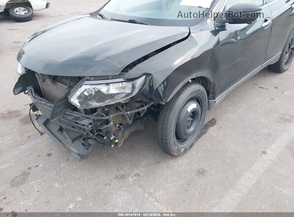 KNMAT2MT0GP736871 2016 NISSAN ROGUE Black Widok z przodu