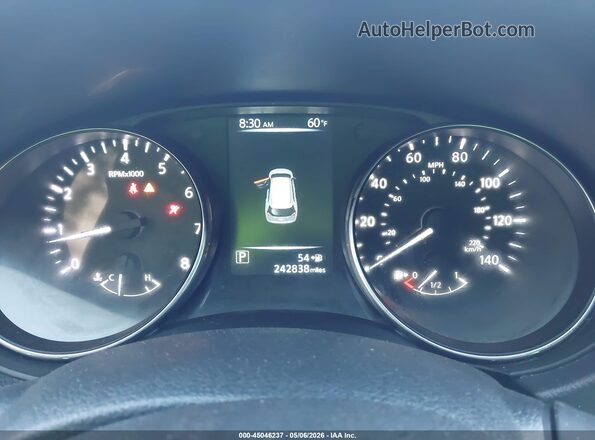 KNMAT2MT0HP592403 2017 NISSAN ROGUE White უკანა სავარძლების ხედი