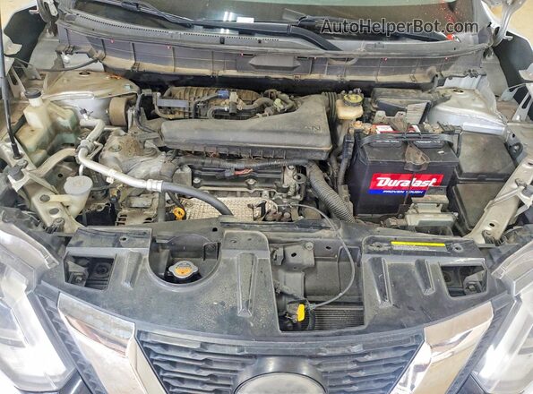 KNMAT2MT0JP540503 2018 NISSAN ROGUE Silver Widok komory silnika