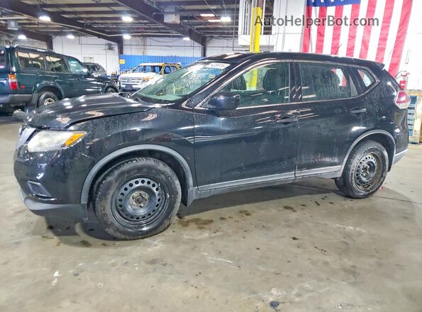 KNMAT2MT1GP596846 2016 NISSAN ROGUE Черный Передняя левая четверть