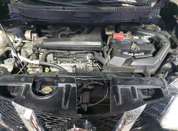 KNMAT2MT1GP596846 2016 NISSAN ROGUE Черный Вид задней части салона