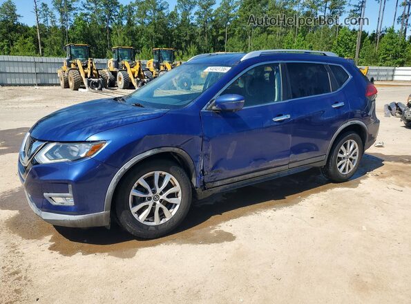 KNMAT2MT2HP609105 2017 NISSAN ROGUE Blue წინა მარცხენა ხედი სამი მეოთხედიდან
