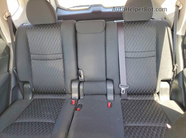 KNMAT2MT2HP609105 2017 NISSAN ROGUE Blue უკანა სავარძლების ხედი
