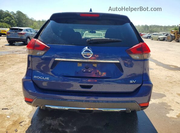 KNMAT2MT2HP609105 2017 NISSAN ROGUE Blue უკანა ხედი