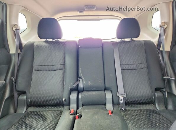 KNMAT2MT2JP514744 2018 NISSAN ROGUE Black Vista de los asientos traseros