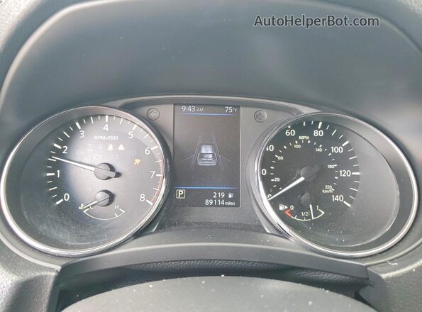 KNMAT2MT2LP535743 2020 NISSAN ROGUE Black Widok zestawu wskaźników