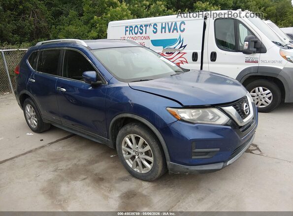 KNMAT2MT3HP511457 2017 NISSAN ROGUE Blue Delantero derecho