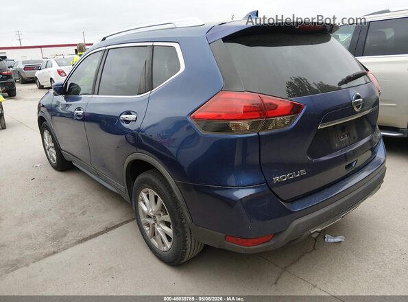 KNMAT2MT3HP511457 2017 NISSAN ROGUE Blue Trasero izquierdo