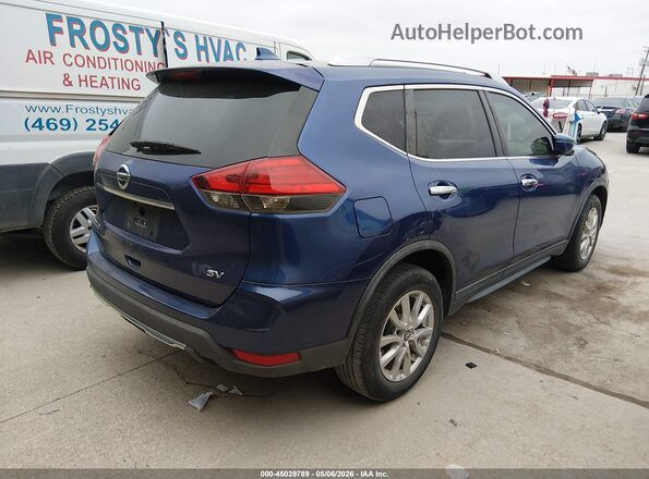 KNMAT2MT3HP511457 2017 NISSAN ROGUE Blue Trasero derecho