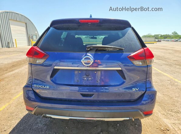 KNMAT2MT3HP540179 2017 NISSAN ROGUE Blue Widok z tyłu