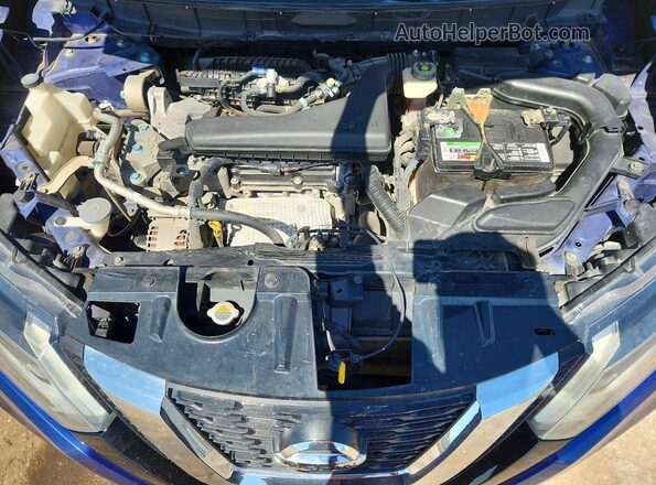 KNMAT2MT3HP540179 2017 NISSAN ROGUE Blue Widok wnętrza z tyłu