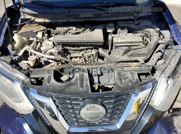 KNMAT2MT3JP539393 2018 NISSAN ROGUE Blue უკანა სალონის ხედი
