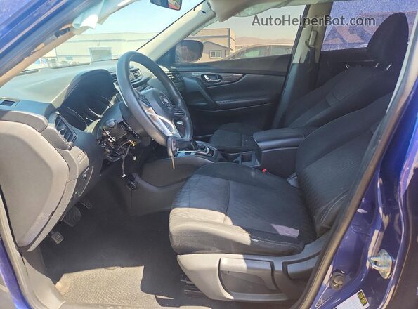 KNMAT2MT3JP539393 2018 NISSAN ROGUE Blue წინა სალონის ხედი