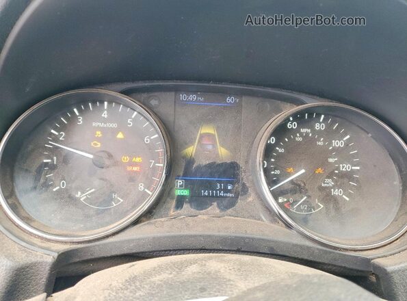 KNMAT2MT3LP504887 2020 NISSAN ROGUE Черный Вид щитка приборов