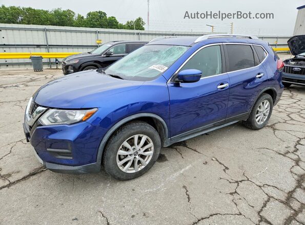 KNMAT2MT3LP543298 2020 NISSAN ROGUE Blue წინა მარცხენა ხედი სამი მეოთხედიდან